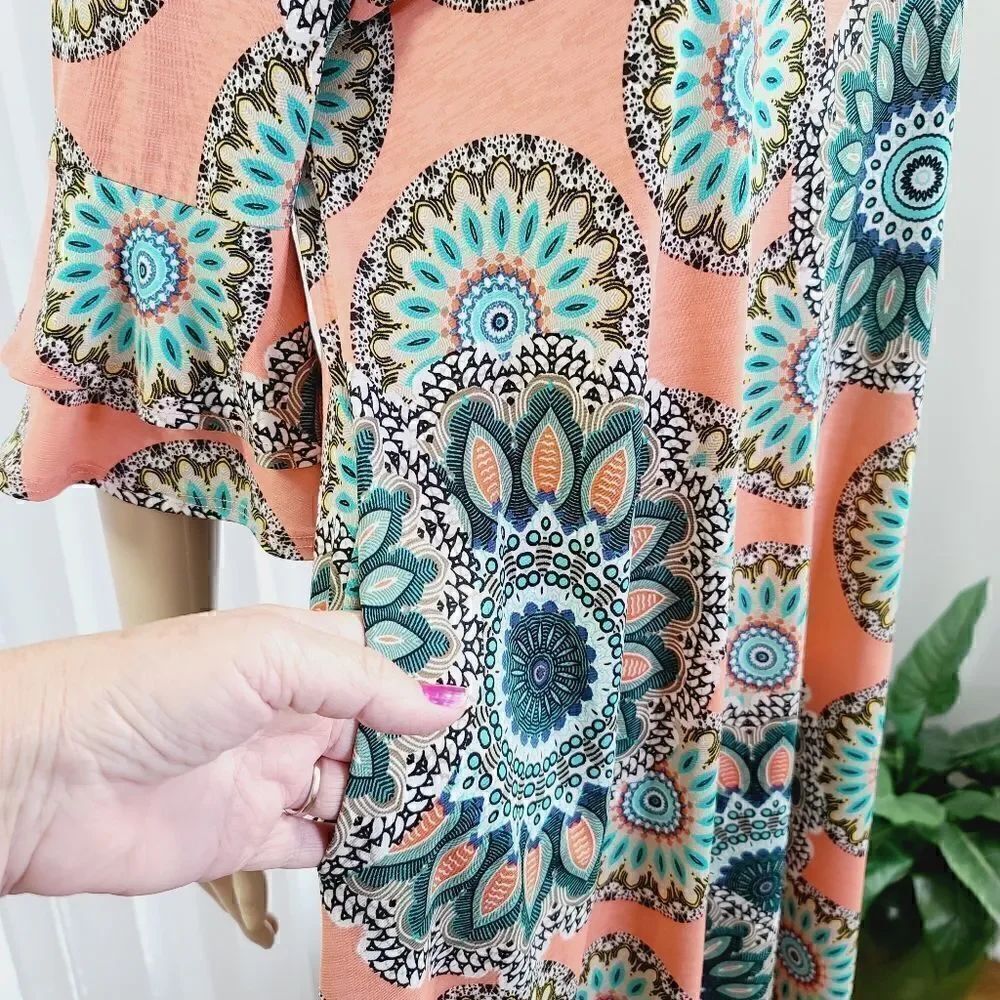 Honeyme Aztec Pattern Dress Medium - Picture 5 of 6